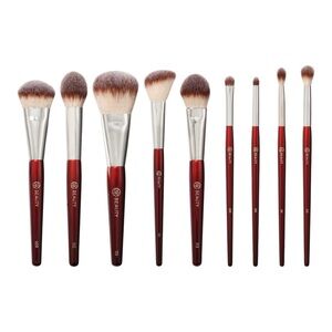 BK Beauty CORE LINE EXTENSION (9PC) Brush Set, Face & Eyes - Cruelty-free / NIB